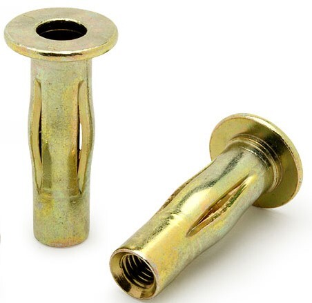 CF-10F1IPBSZ #10-32 X (.020-.175 GRIP) SLOTTED BODY RIV-NUT STEEL/ZINC, ROHS COMPLIANT