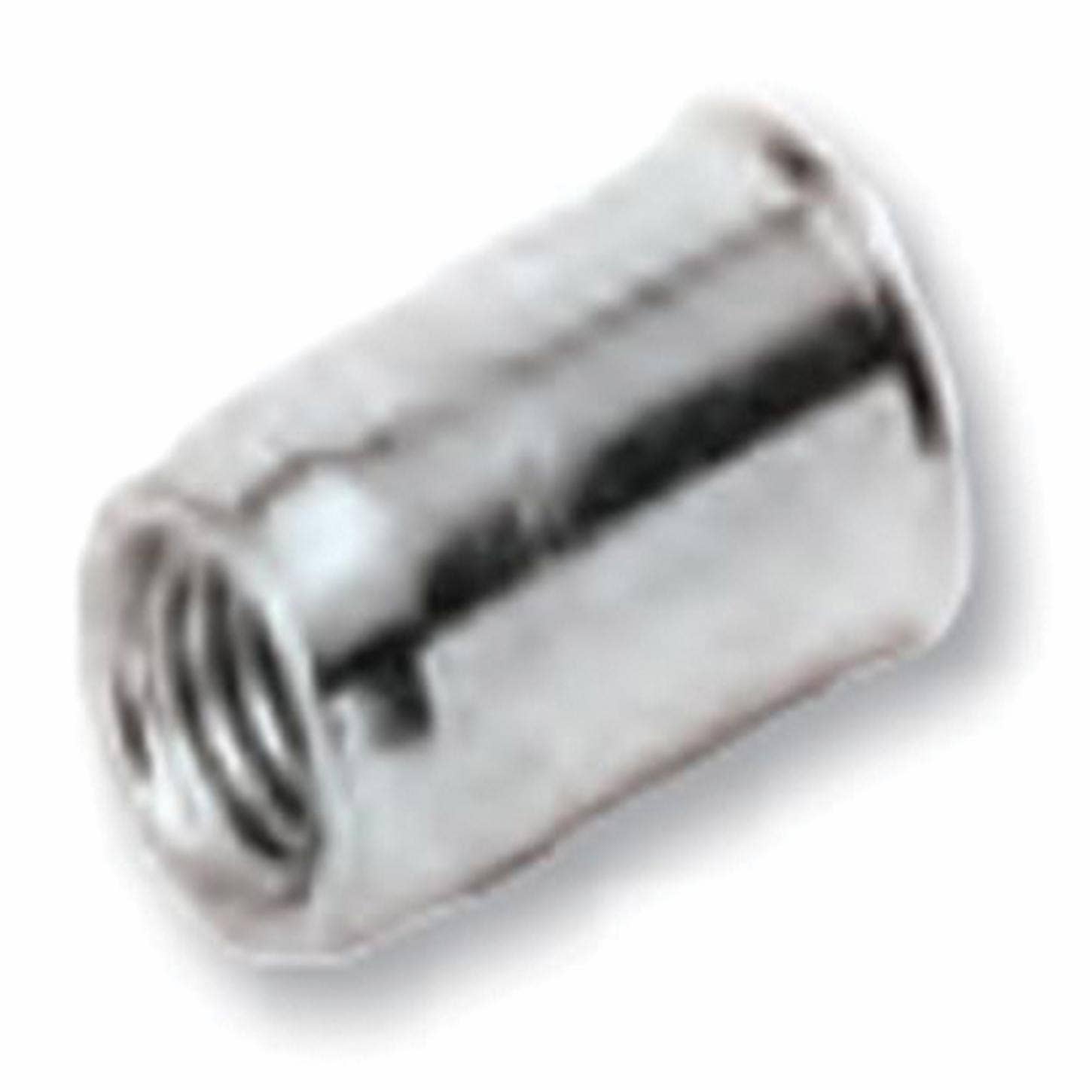 CF-TU-AM4UKO30 TU-AM4UKO30, Rivetnut Insert, M4x0.07 ISO-5H (0.51-3.00mm Grip) Round Body, Low Profile Head, Alum