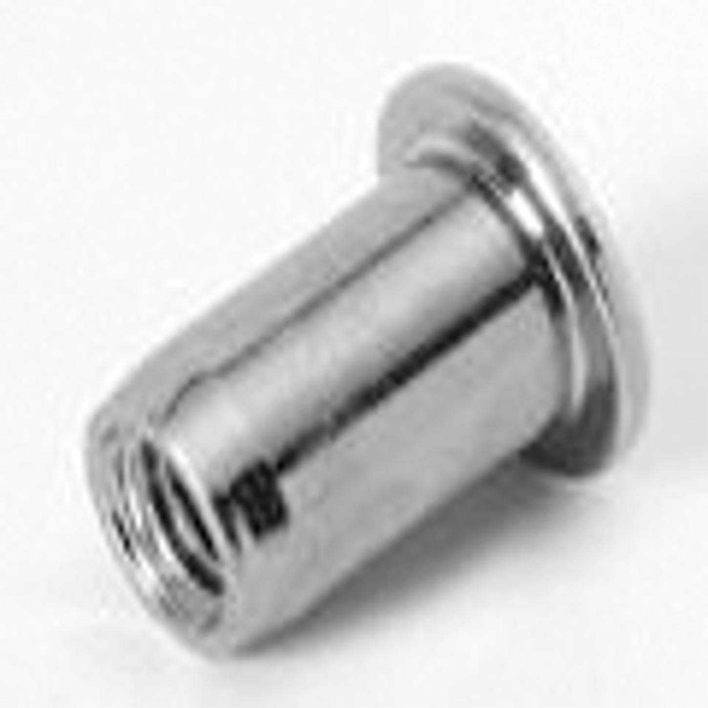 CF-TU-AM10UPO35 TU-AM10UPO35, Rivetnut Insert, M10x1.5 ISO-5H (0.79-3.51mm Grip) Round Body, Large Flange Head, Al