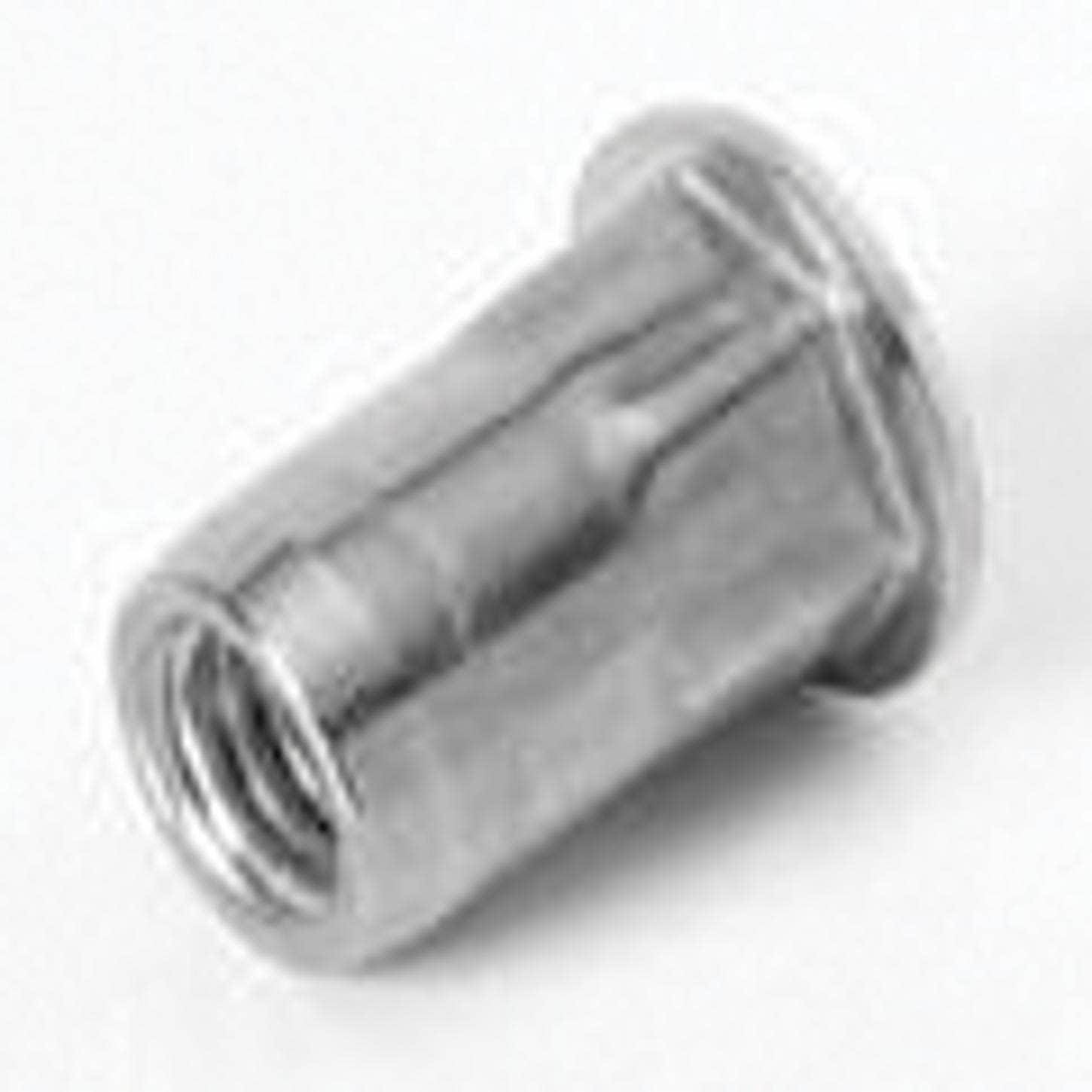 TU-316M5HUPO30, Rivetnut Insert, (0.51-3.00mm Grip) Semi-Hex Body, Large Flange Head, Stainless St