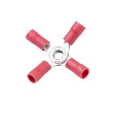 Vinyl X Connector, Red, 22-18 Ga (100 MIN)