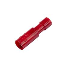 Nylon &amp; Brass Sleeve Bullet Connector, Female, .156&quot;, Red, 22-18 Ga (100 MIN)