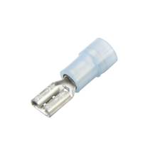 CF-692705 Nylon & Brass Sleeve Push-On Terminal, Female, Partially Insulated, .187", Blue, 16-14 Ga (100 MIN)