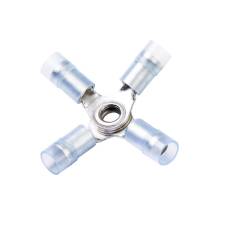 Nylon X Connector, Blue, 16-14 Ga (100 MIN)
