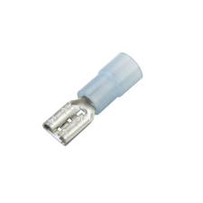 CF-892705 Nylon Push-On Terminal, Female, Partially Insulated, .187", Blue, 16-14 Ga (100 MIN)