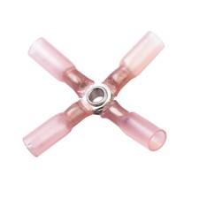 Heat Shrink &amp; Crimp X Connector, Red, 22-18 Ga (10 MIN)
