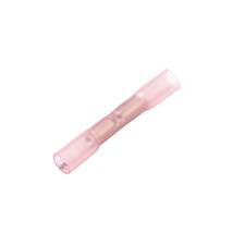 Heat Shrink &amp; Crimp Window Butt Connector, Red, 22-18 Ga (10 MIN)