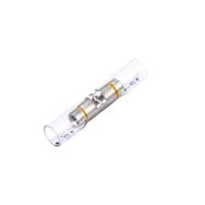 Clear-View Heat Shrink &amp; Crimp Butt Connector, Yellow Stripe, 12-10 Ga (10 MIN)