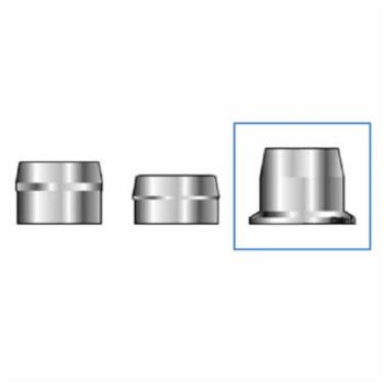 CF-3LC-2CU12 Huck C6L 3LC-2CU12 Lockbolt Collar; 3/8 Inch (0.375 Inch), Flange Collar, Stainless Steel, Plain