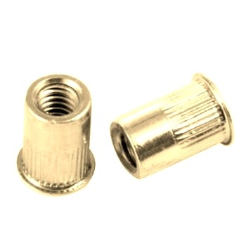 CF-M45810 Marson MSR Series M45810 "K" Style Round Body Splined Rivetnut Insert; #6-32 UNC-2B, (0.020 - 0.08