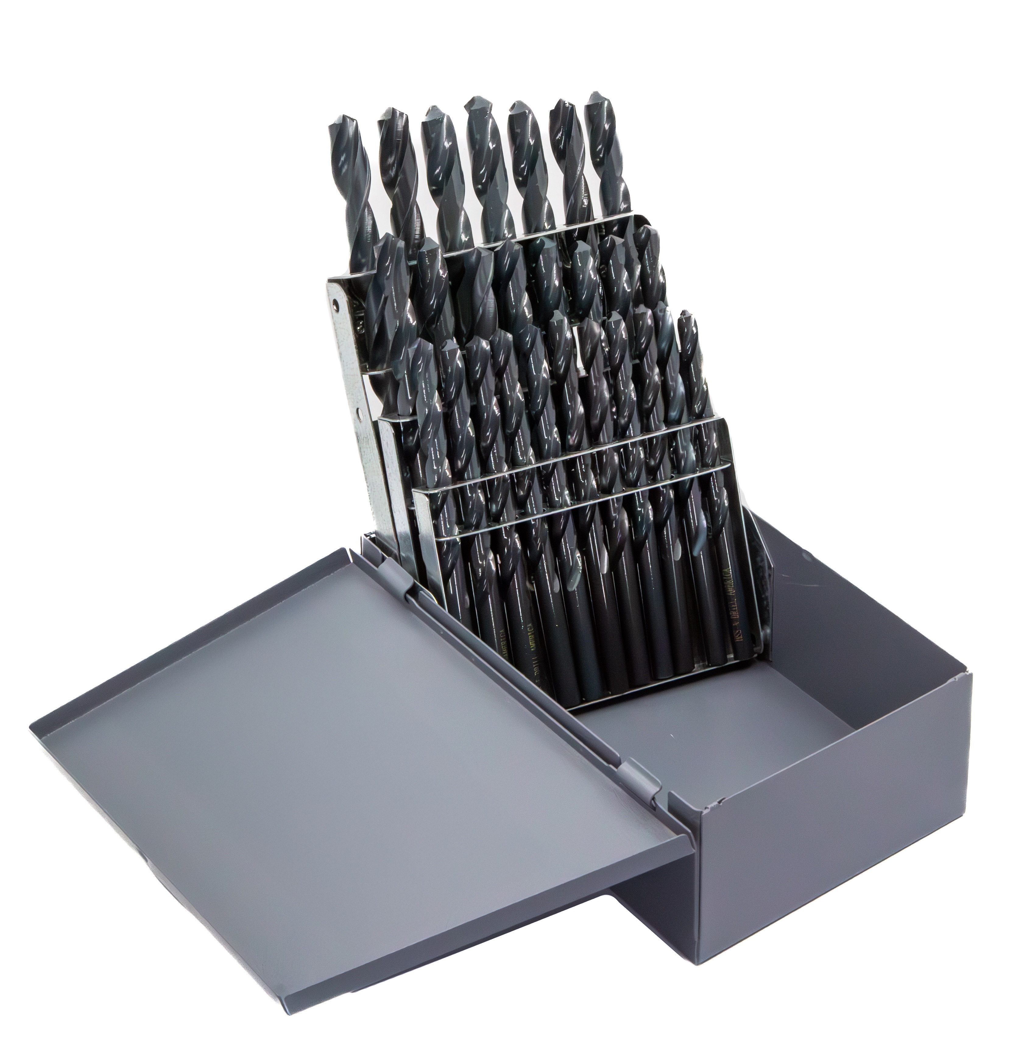 26 Piece HSS Black Oxide Stub (Screw Machine) Split Point Drill Bit Set, D/ASP, A -Z