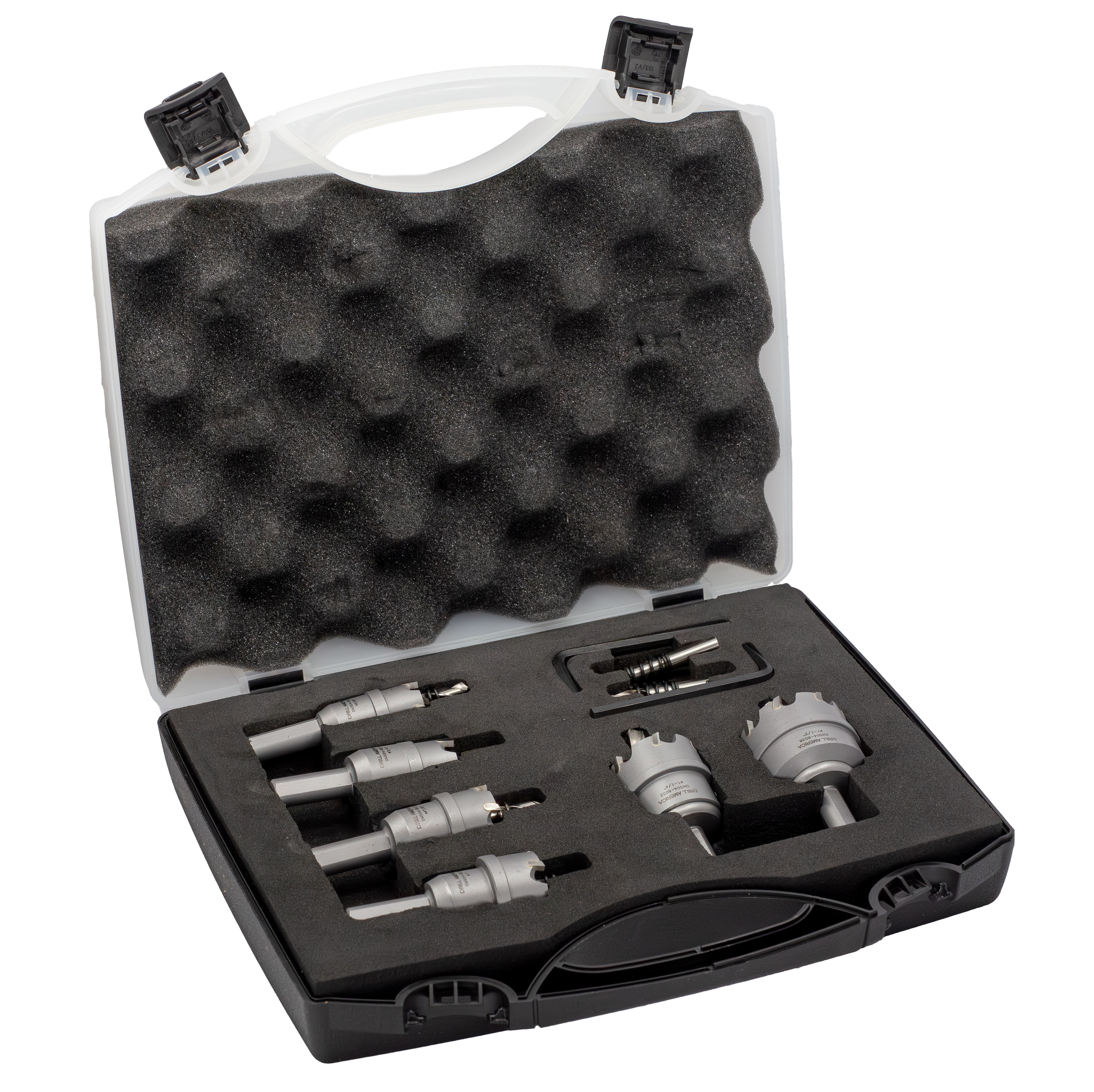 6 Piece Carbide Tipped Hole Cutter Set with 3/16&quot; Depth of Cut