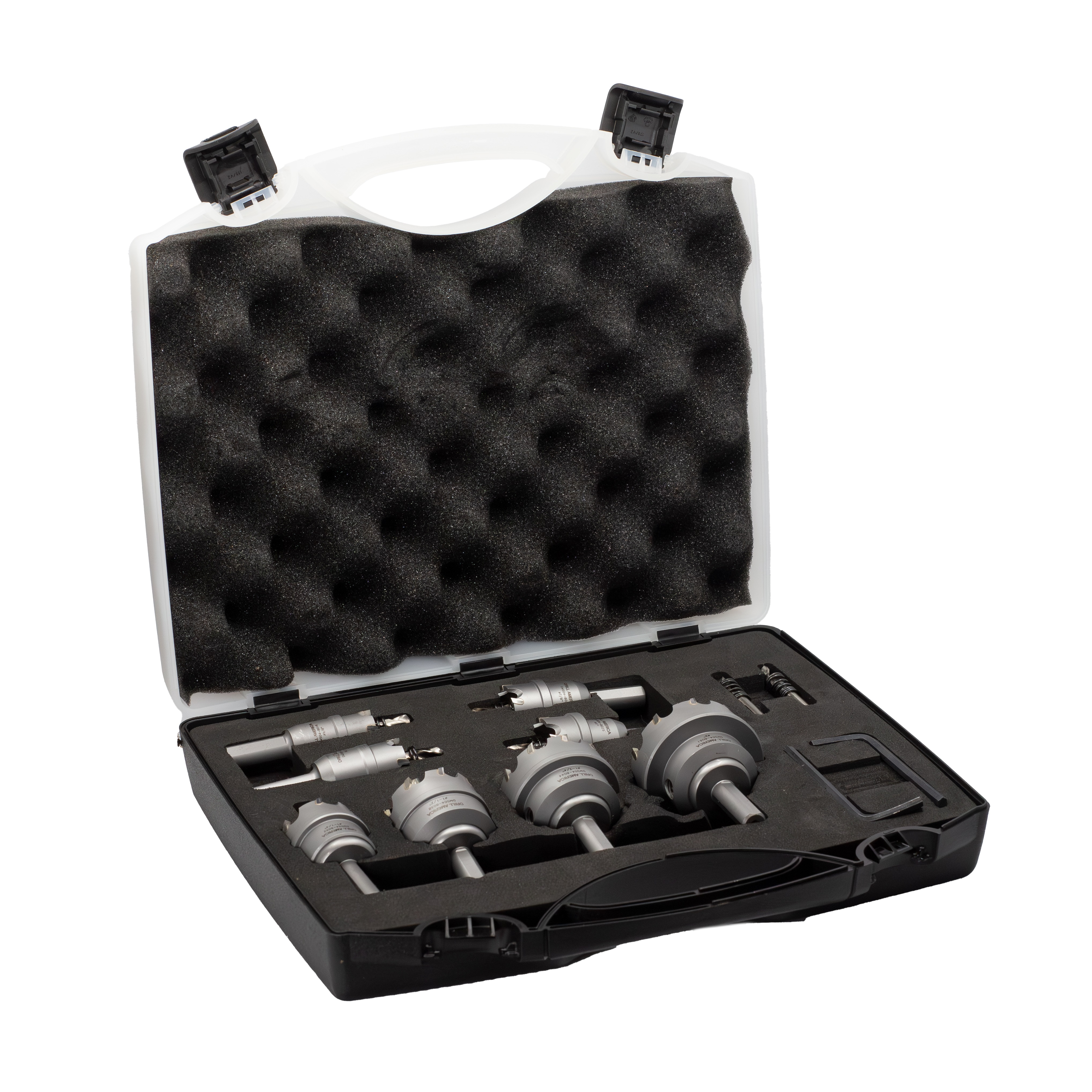 8 Piece Electricians Carbide Tipped Hole Cutter Set with 3/16&quot; Depth of Cut