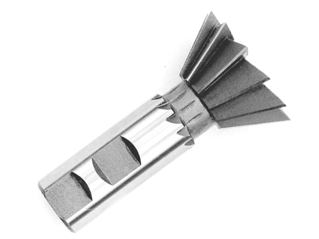 3/8&quot; 45 Degree HSS Weldon Shank Dovetail Cutter