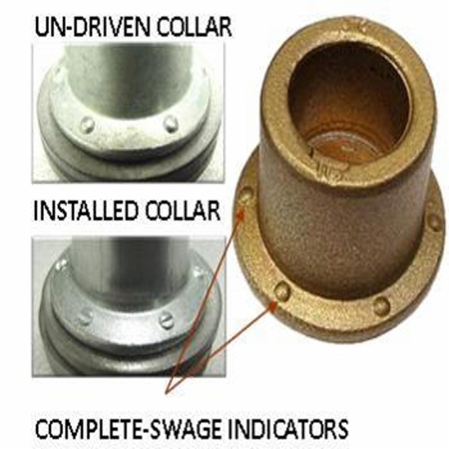 CF-MBTC-R14BLX Huck BobTail MBTC-R14BLX Lockbolt Collar; M14 (Metric), Unthreaded Flange Collar with FIT UP TAB,
