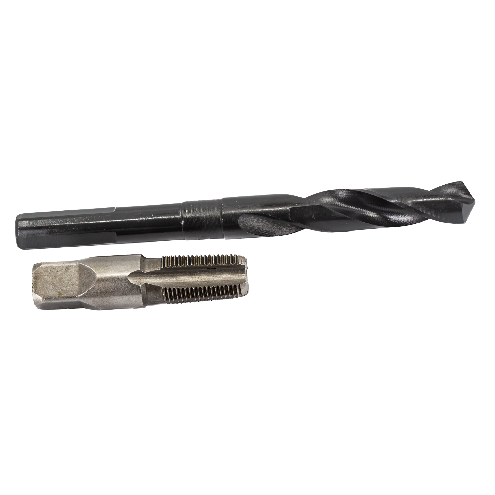 3/8&quot; Carbon Steel NPT Pipe Tap and 37/64&quot; HSS Drill Bit Kit