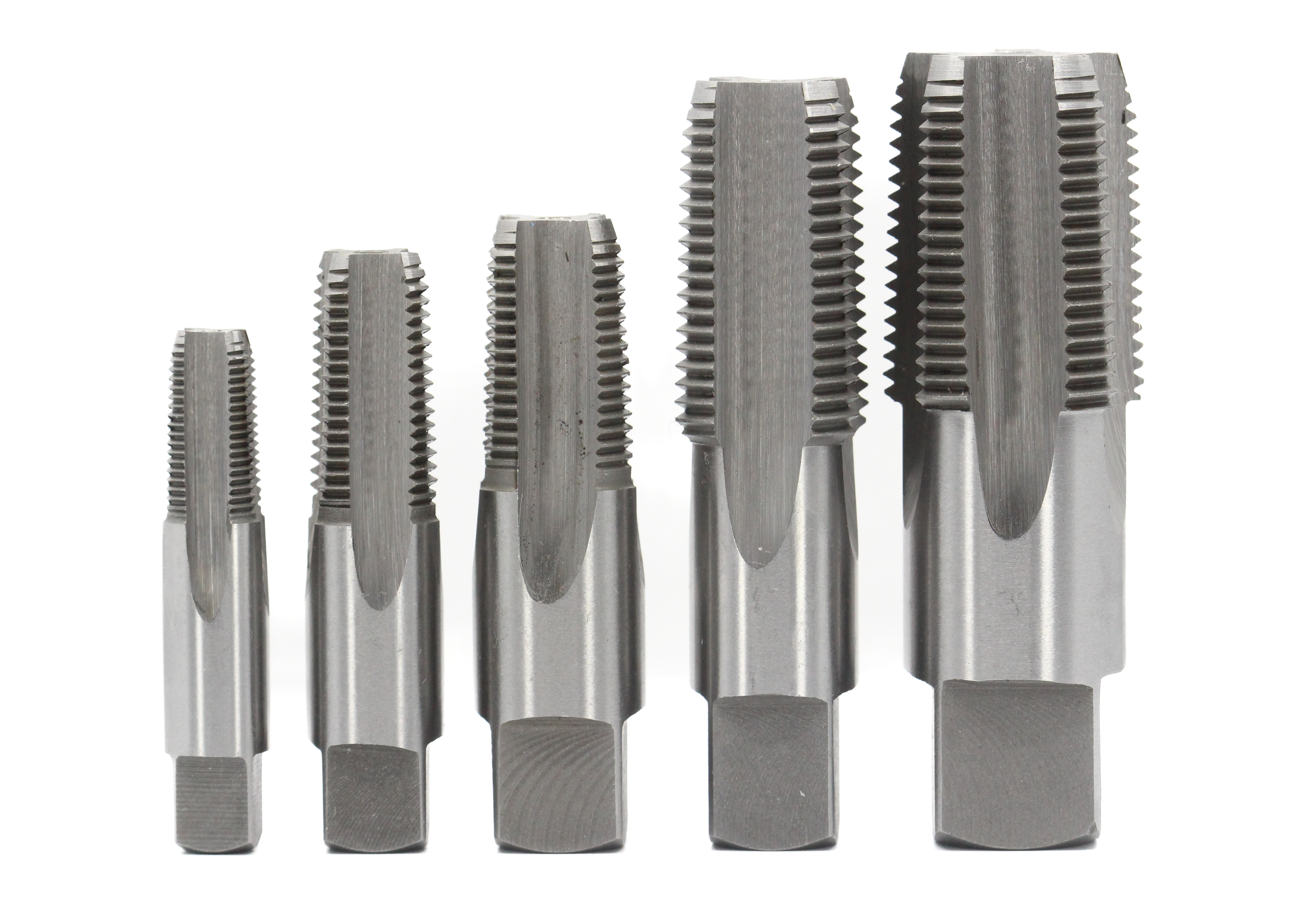 5 Piece Carbon Steel NPT Pipe Tap Set (1/8&quot; 1/4&quot; 3/8&quot; 1/2&quot; and 3/4&quot;)