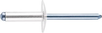 CF-/ABS42LF 1/8" X .275 (.063-.125 GRIP) ALU/STL OPEN END LF "STAMPED", ROHS COMPLIANT