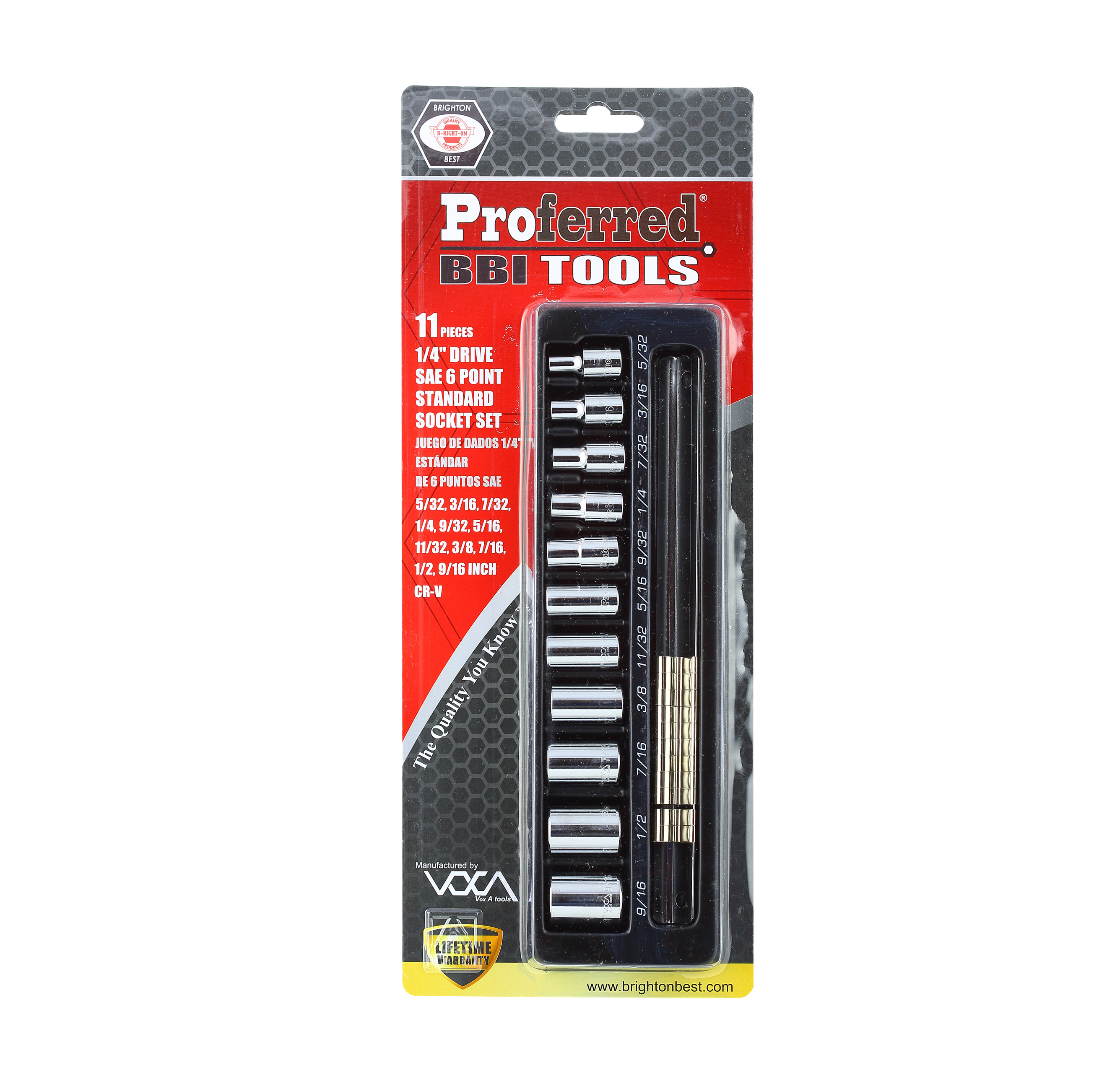 PROFERRED DRIVE STANDARD SAE SOCKET SET PROFERRED DRIVE STANDARD SAE SOCKET SET