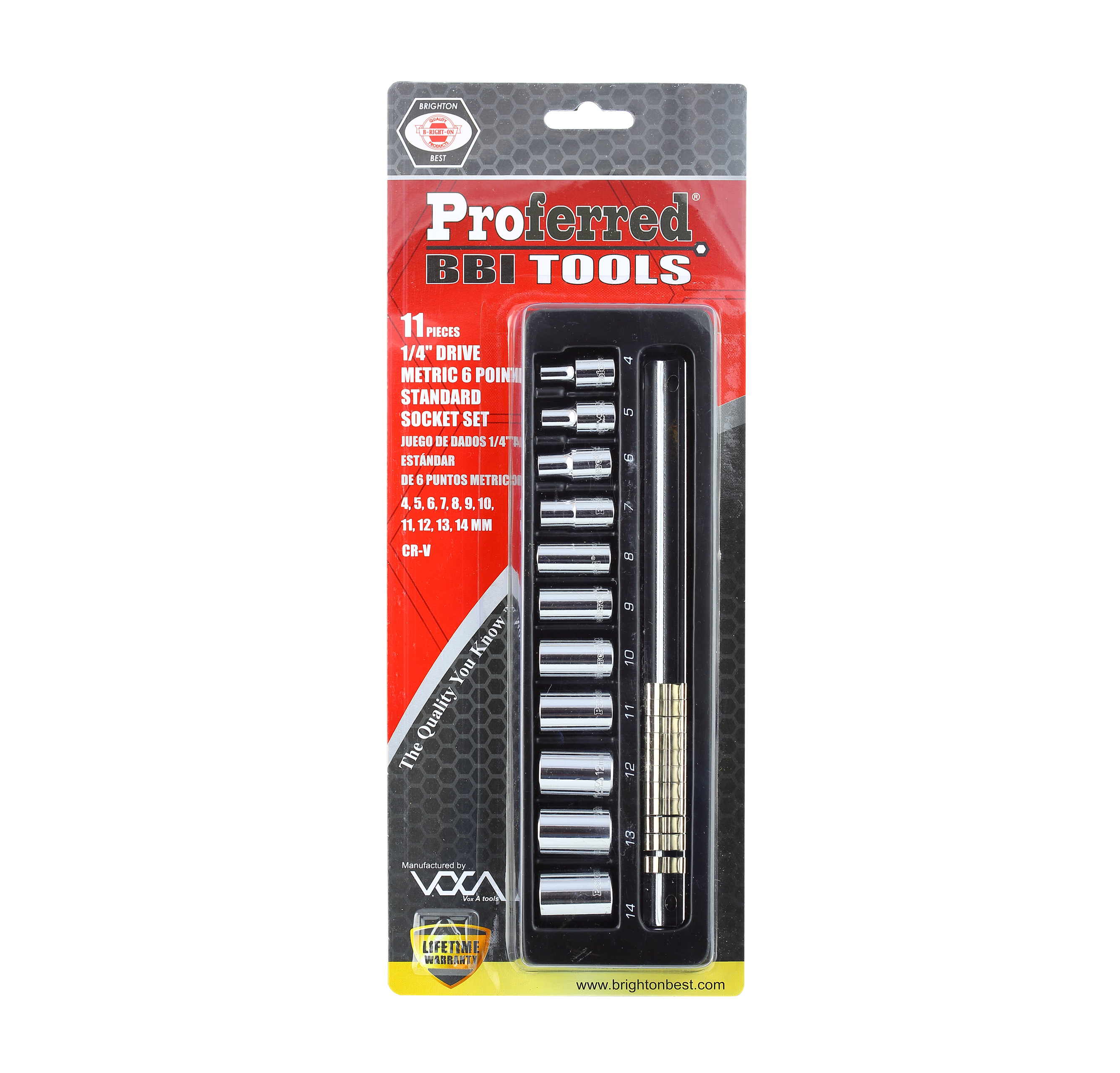 PROFERRED DRIVE STANDARD METRIC SOCKET SET PROFERRED DRIVE STANDARD METRIC SOCKET SET