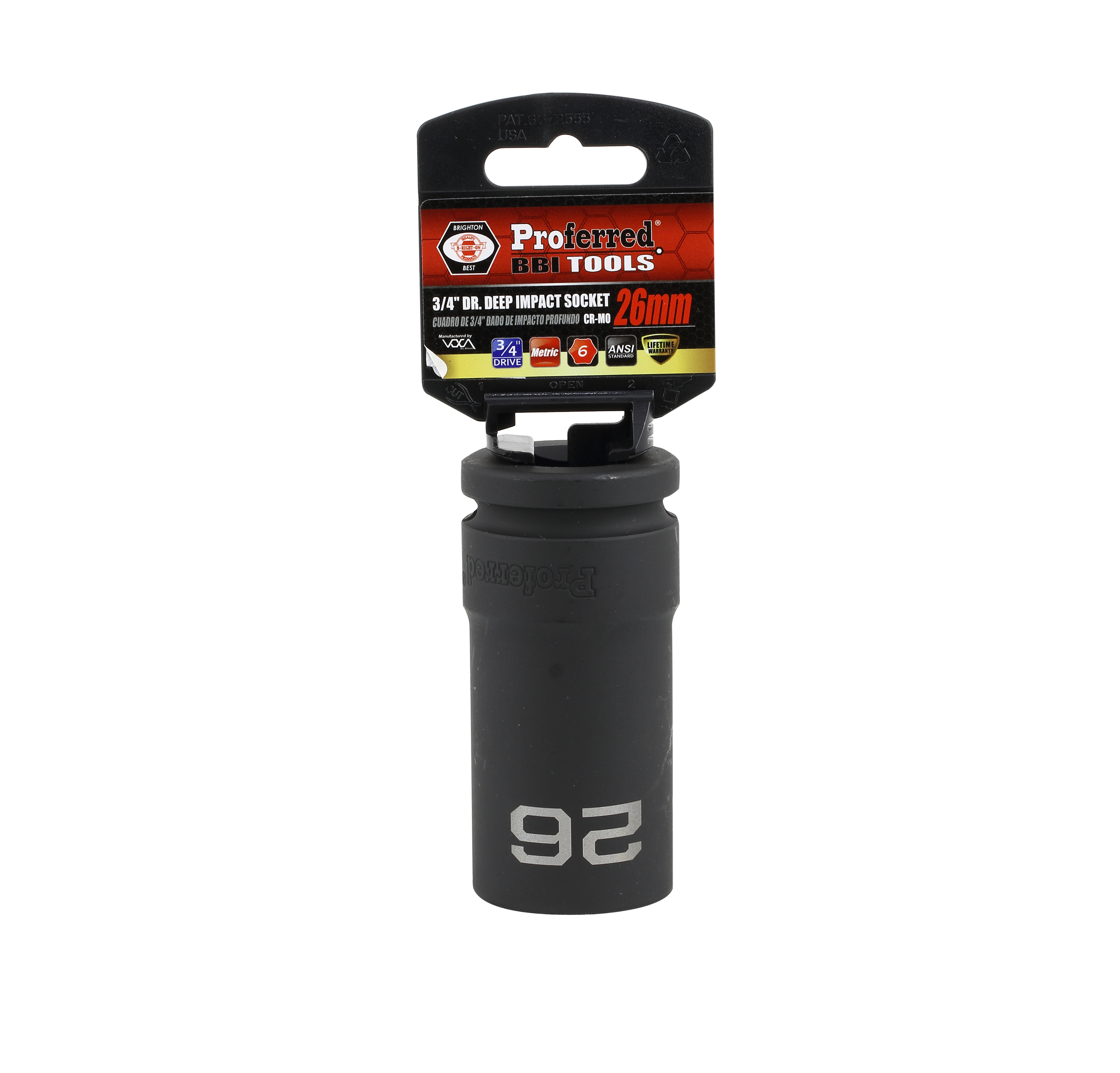 IMPACT 34 DRIVE METRIC SOCKET IMPACT 34 DRIVE METRIC SOCKET