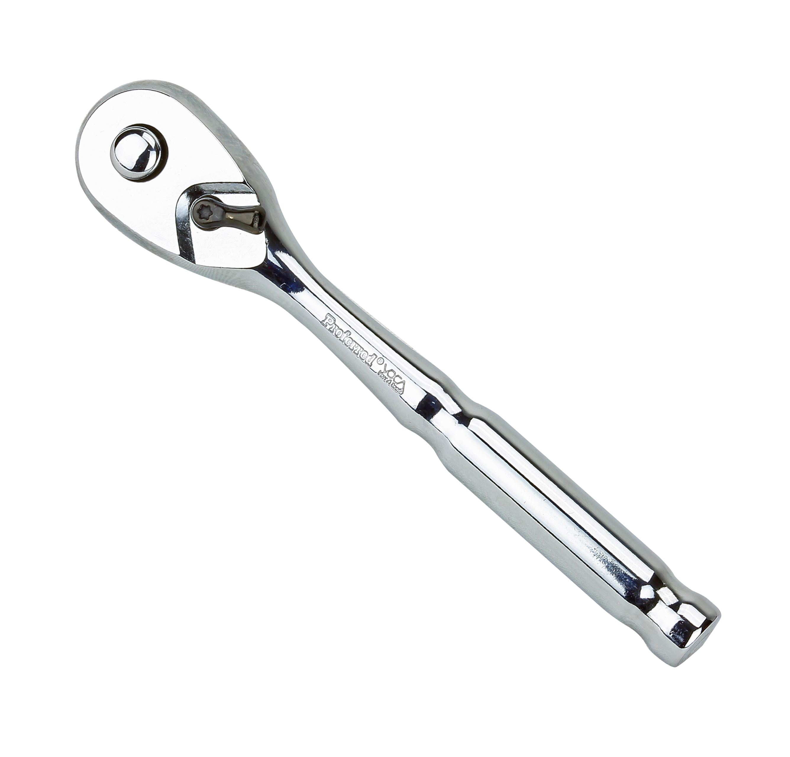 S40001 PEAR RATCHET HANDLE (NO MARK) - 1/4" Drive (72 Teeth) 4.5" HANDLE