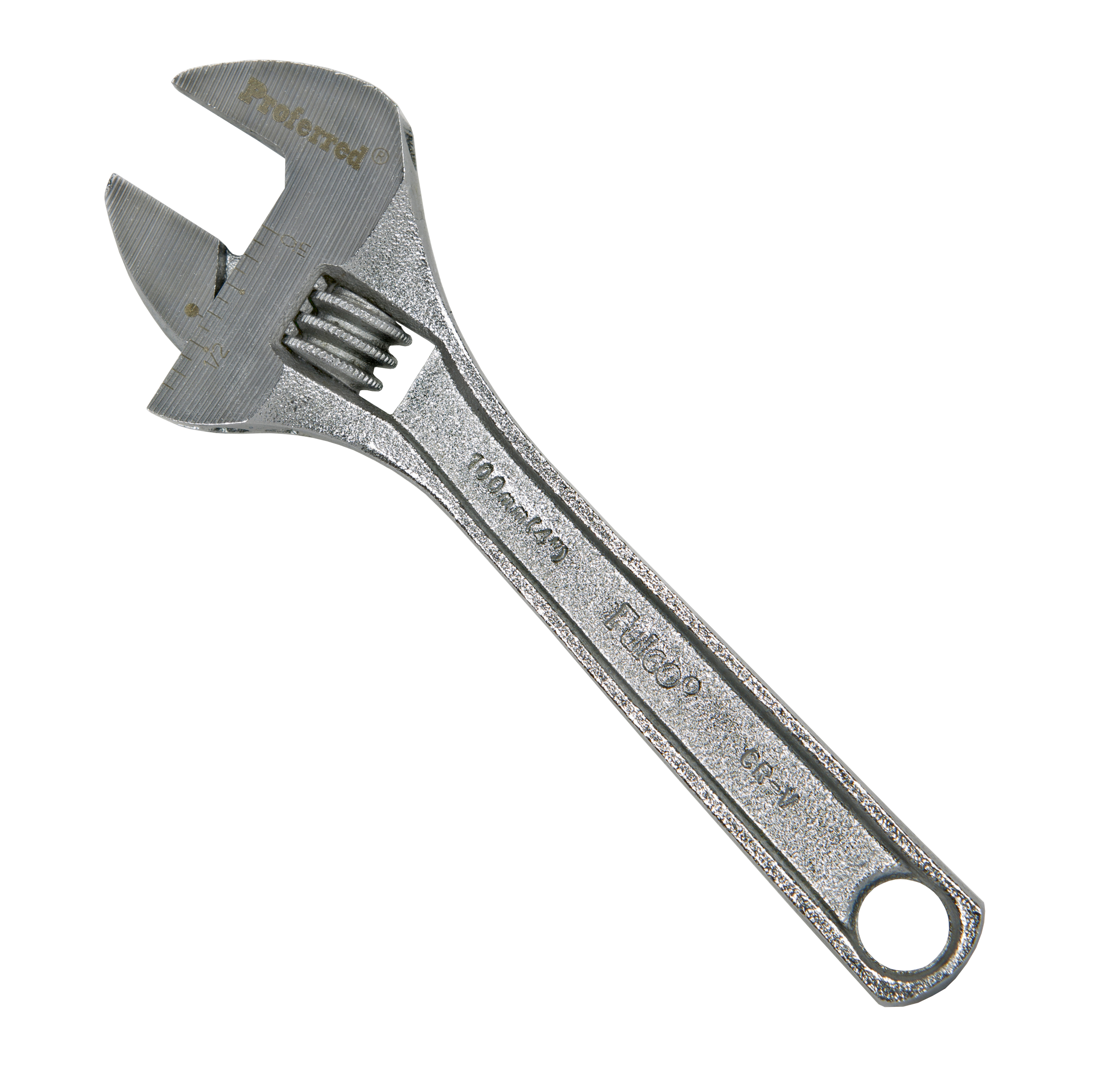 T05011 PROFERRED STANDARD ADJUSTABLE WRENCH, CHROME FINISH - 4",CHROME