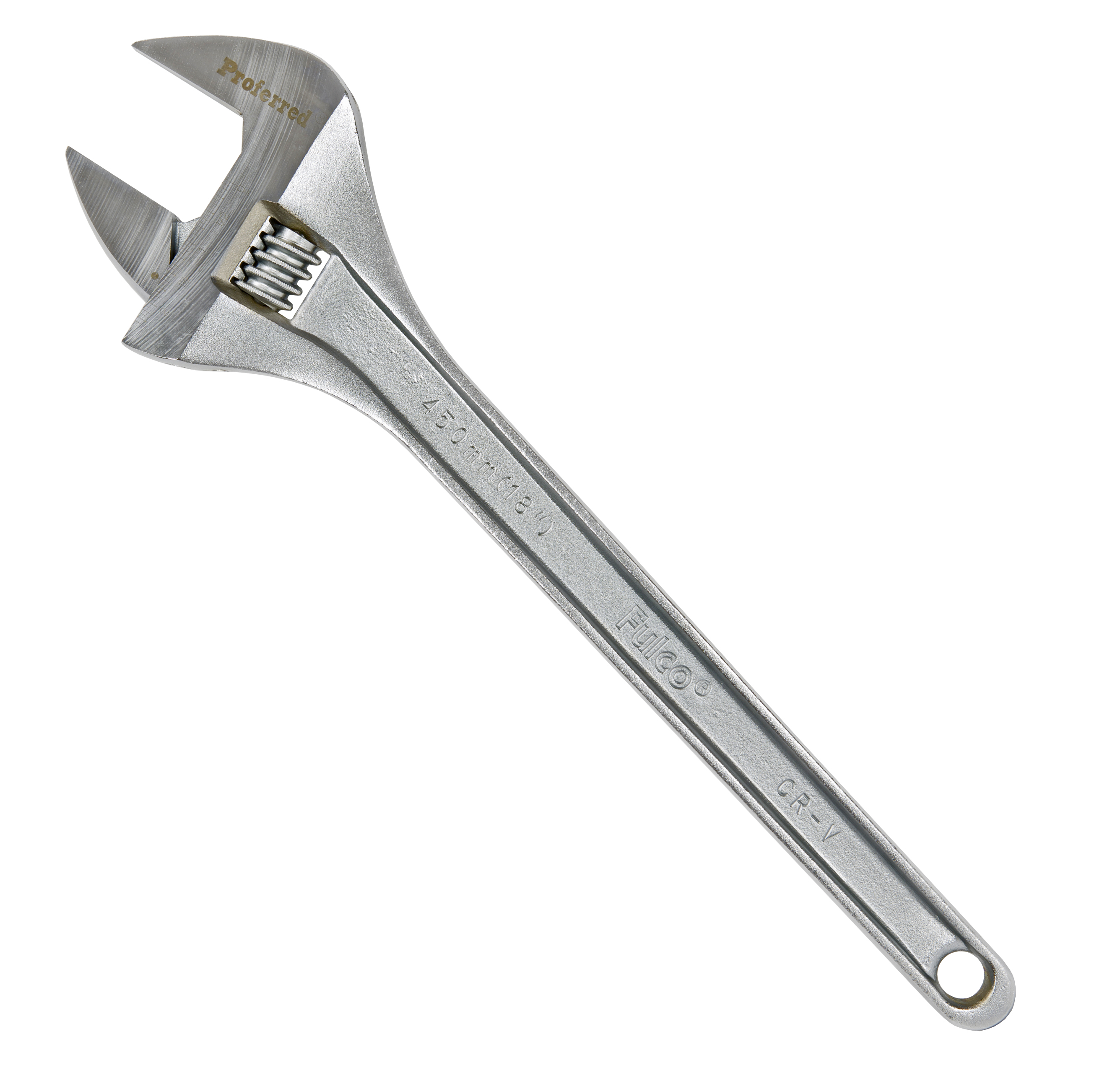 T05017 PROFERRED STANDARD ADJUSTABLE WRENCH, CHROME FINISH - 18",CHROME