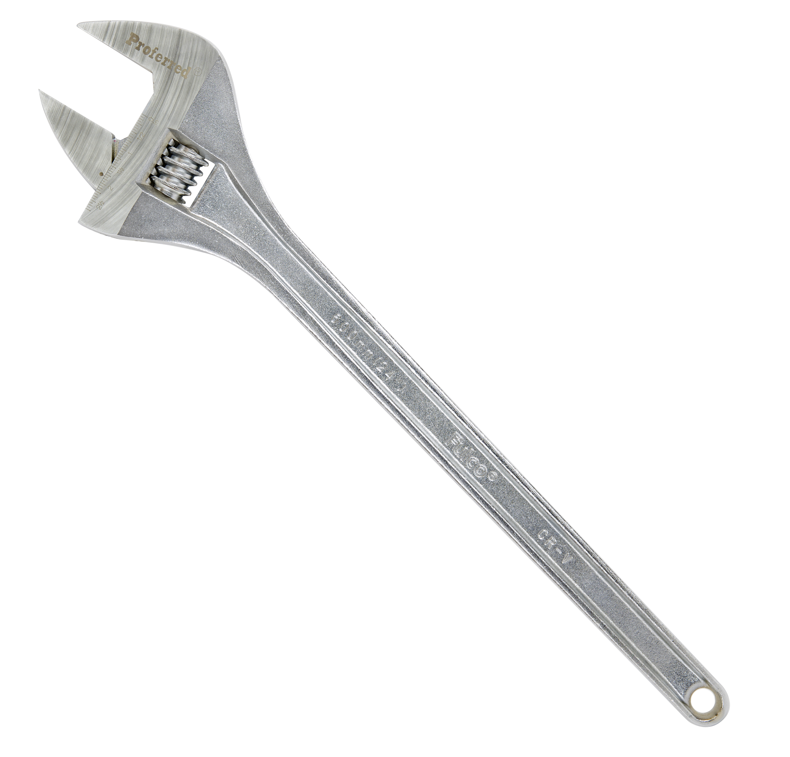 T05019 PROFERRED STANDARD ADJUSTABLE WRENCH, CHROME FINISH - 24",CHROME