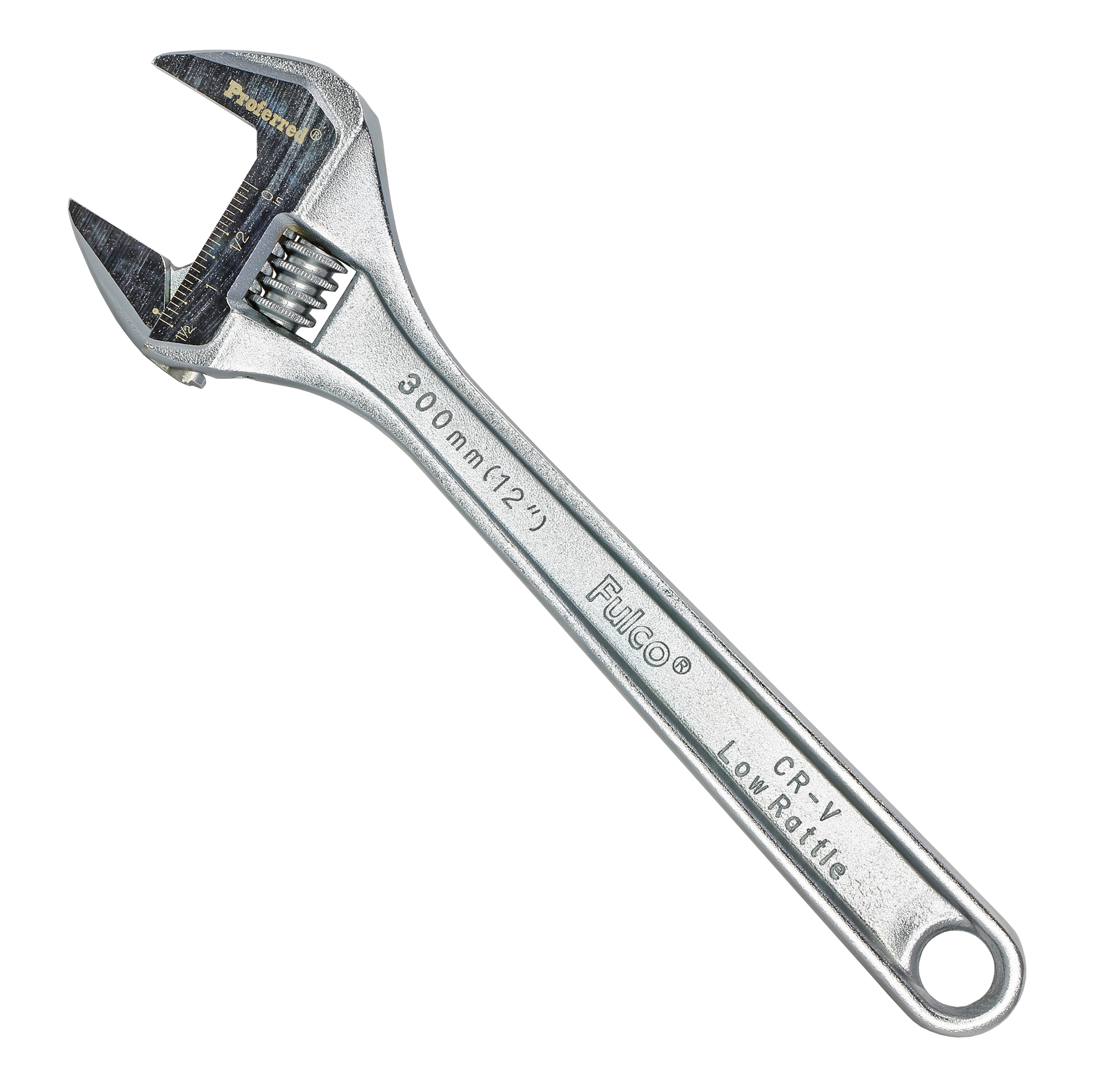 T05055 PROFERRED STANDARD ADJUSTABLE WRENCH, CHROME FINISH - 12",CHROME