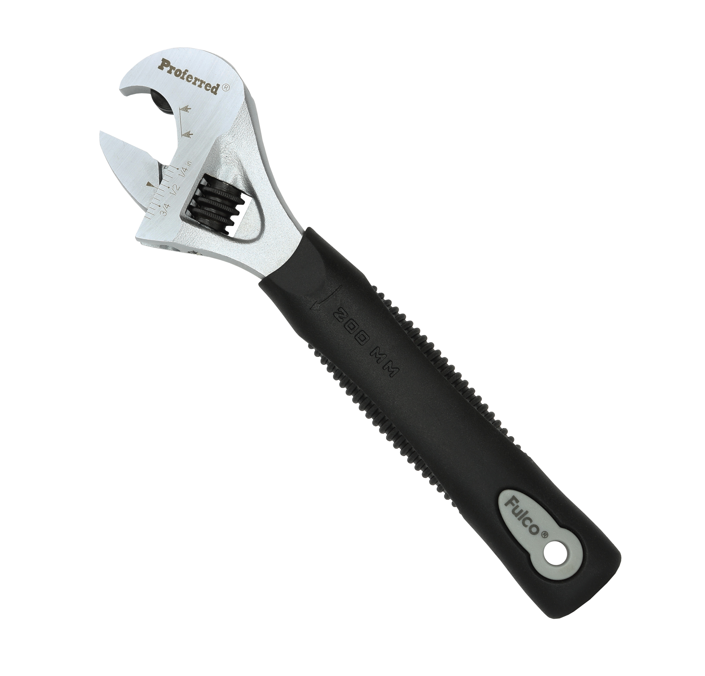T09002 PROFERRED RATCHETING ADJUSTABLE WRENCH, MATTE FINISH - 8",MATTE