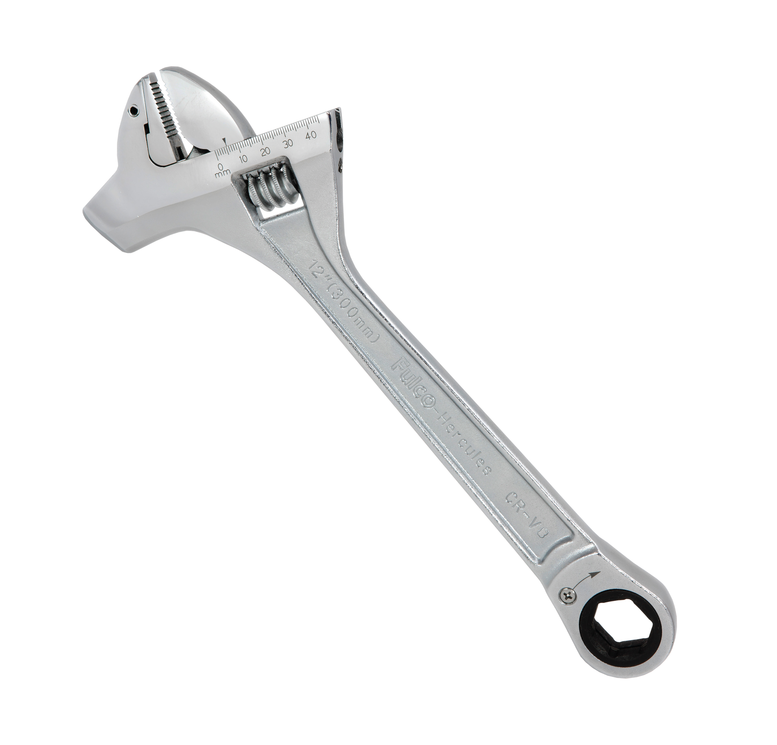T10001 PROFERRED MINING ADJUSTABLE WRENCH W/ HAMMER, CHROME FINISH - 12",CHROME