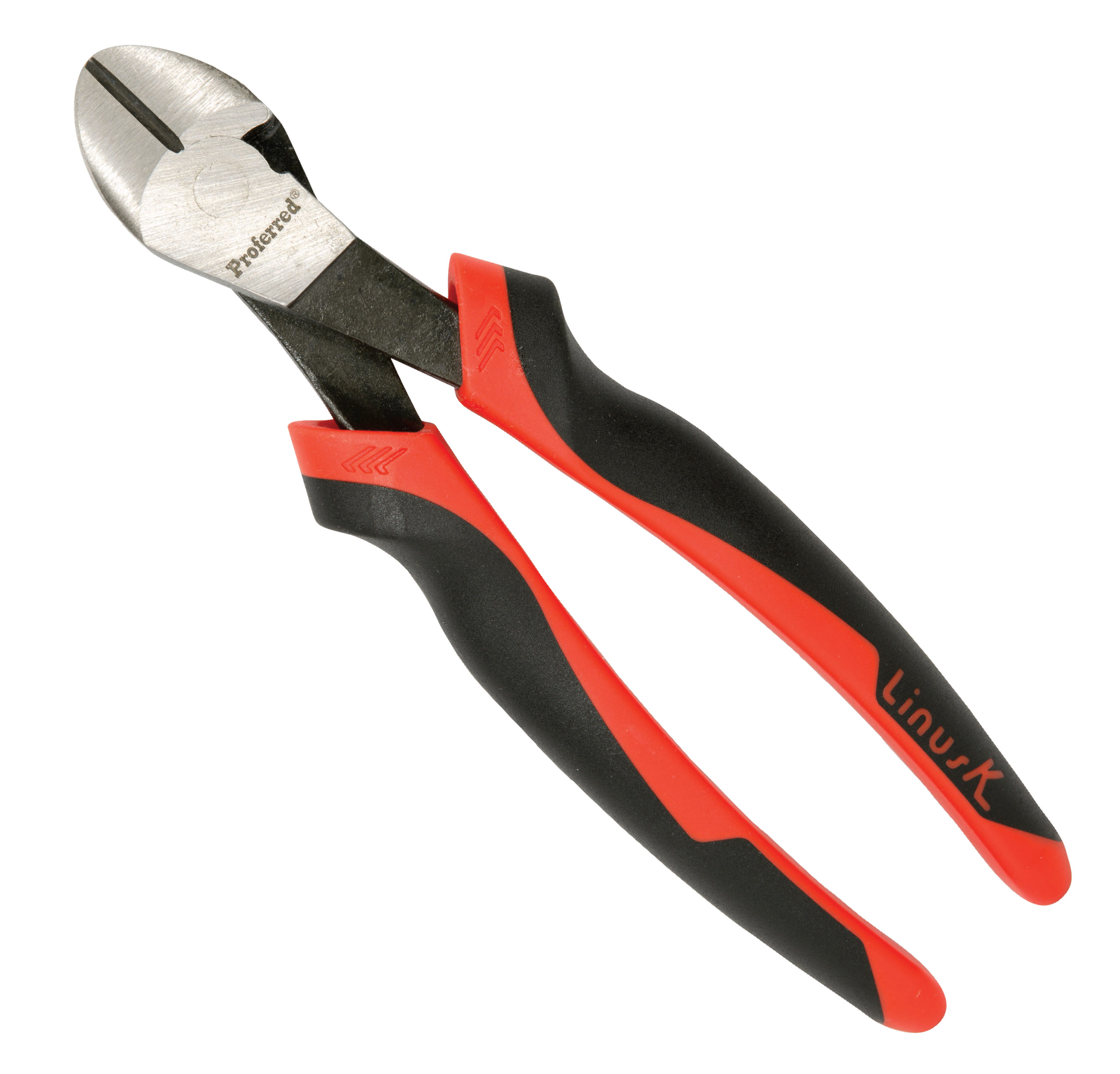 T18002 PROFERRED HIGH LEVERAGE HEAVY DUTY DIAGONAL PLIERS - 7" TPR Grip