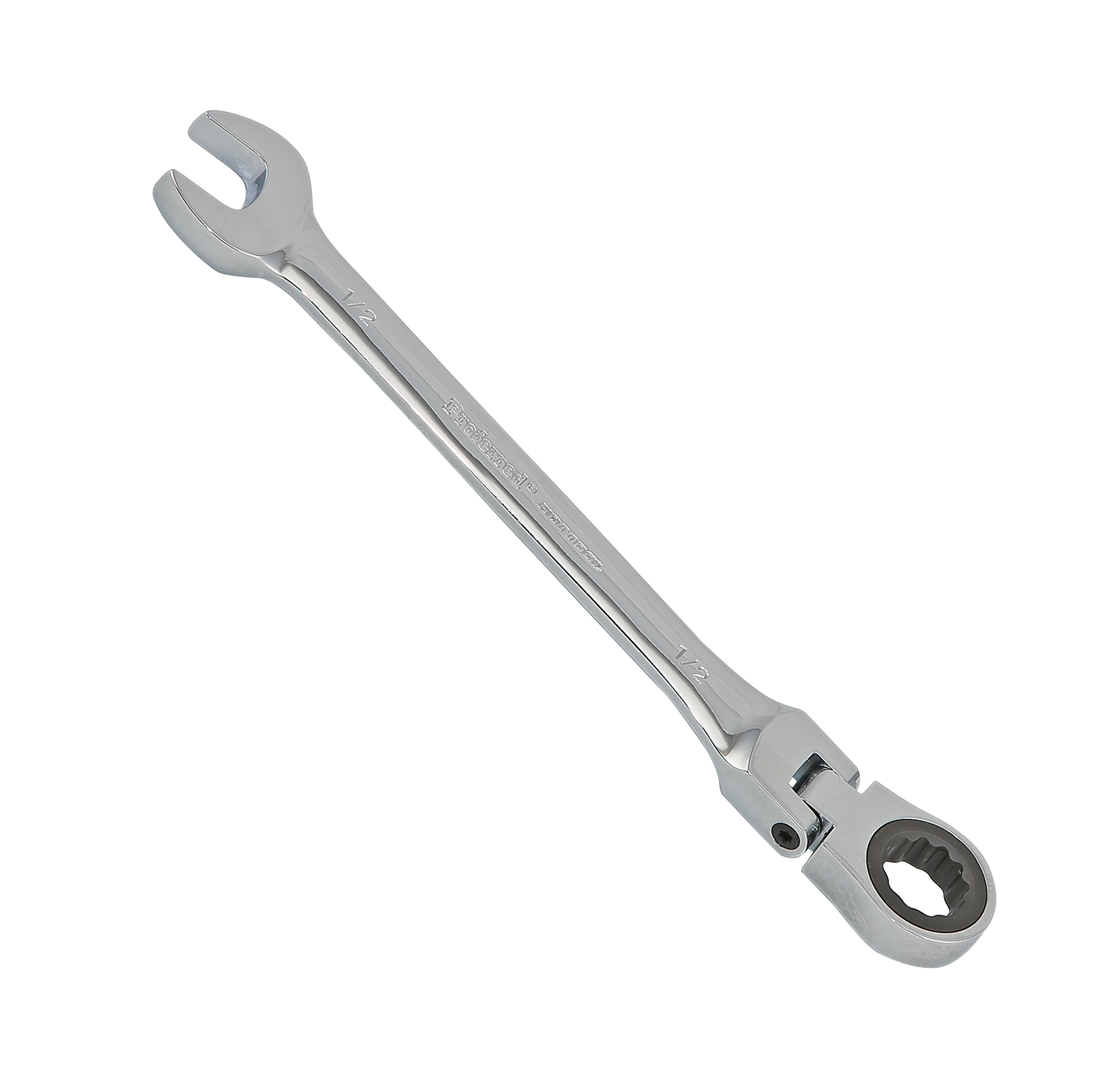T44016 PROFERRED FLEX RATCHETING COMBINATION WRENCH, CHROME FINISH - 1/2"