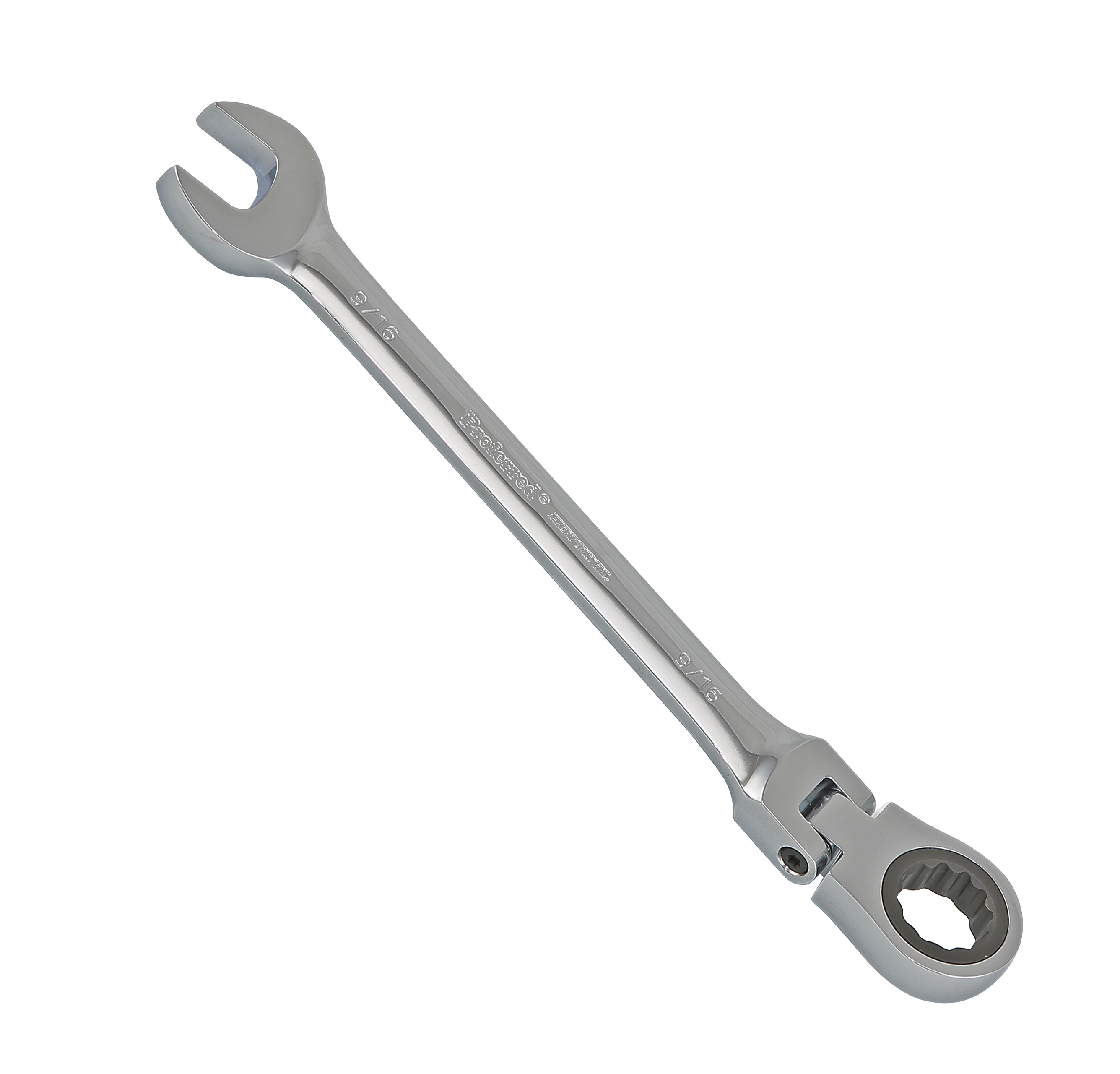 T44018 PROFERRED FLEX RATCHETING COMBINATION WRENCH, CHROME FINISH - 9/16"
