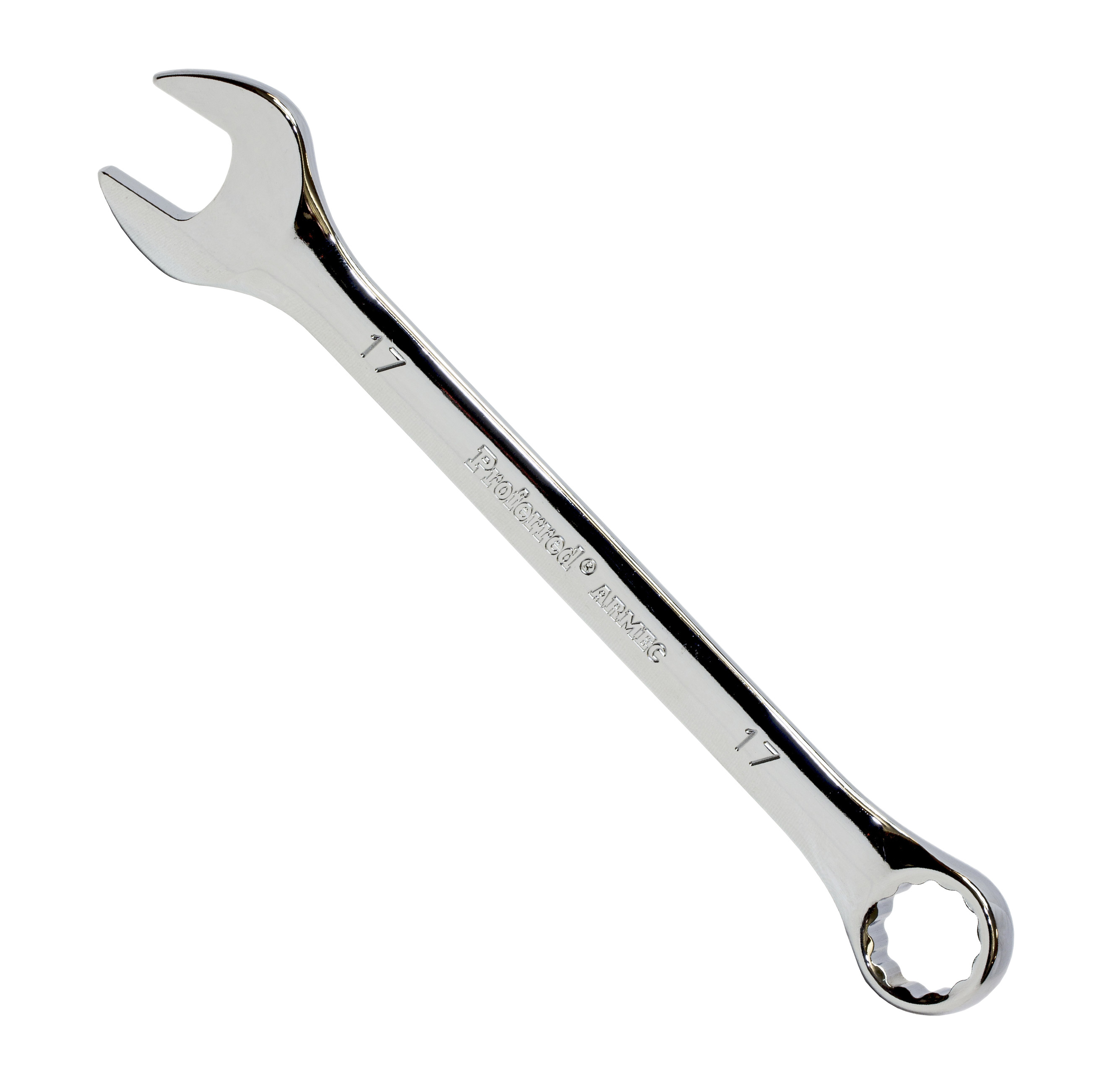 T46117 PROFERRED COMBINATION WRENCH, CHROME FINISH - 17MM (11/16") CHROME FINISH