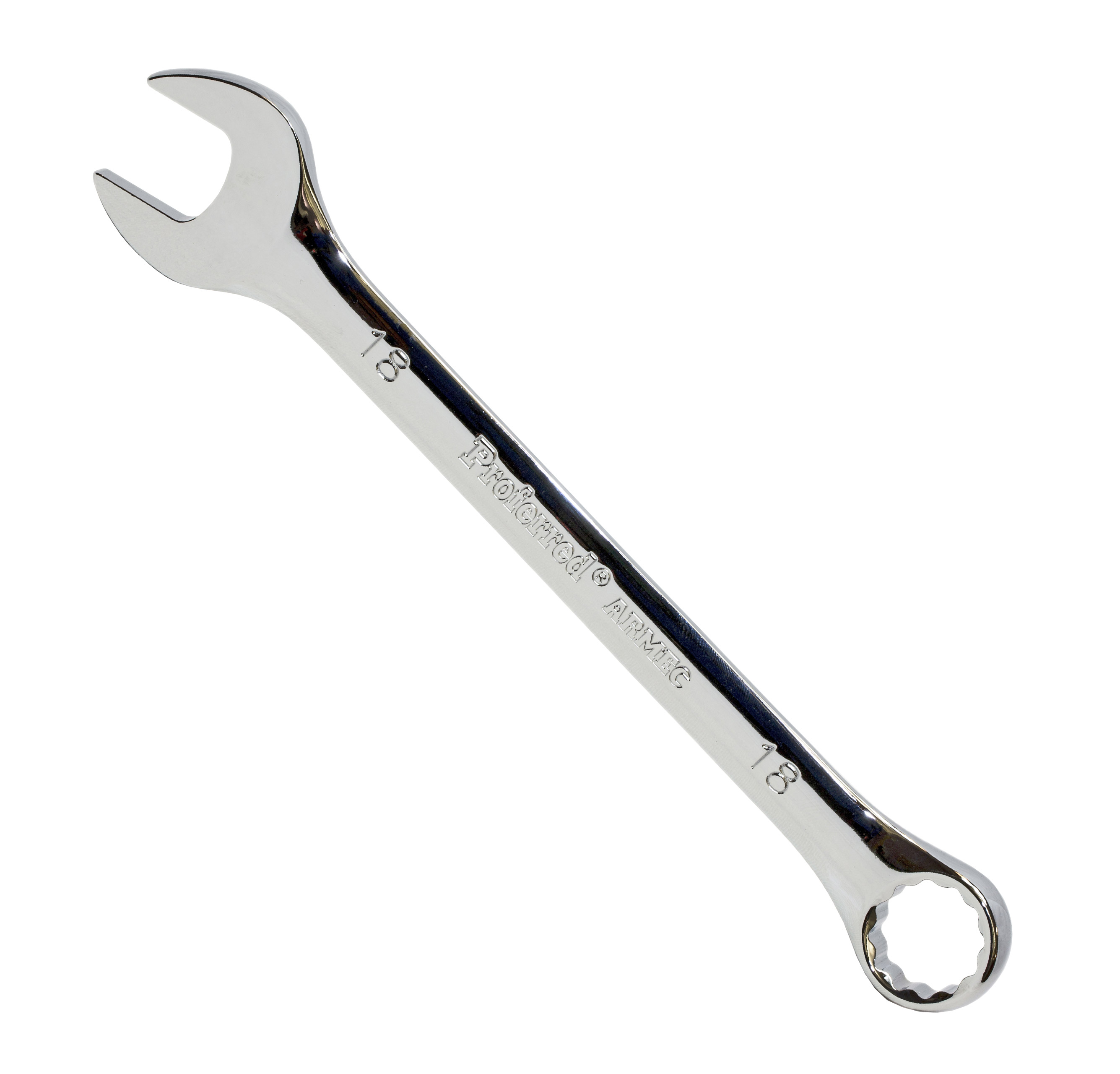 T46118 PROFERRED COMBINATION WRENCH, CHROME FINISH - 18MM CHROME FINISH