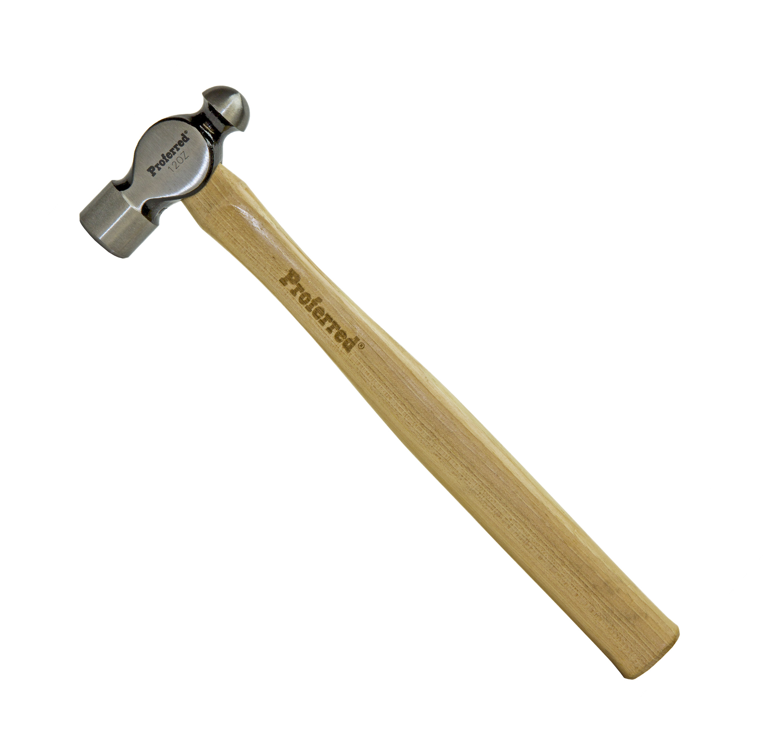 T49073 PROFERRED HAMMERS - HICKORY BALL PEIN HAMMERS (12OZ)