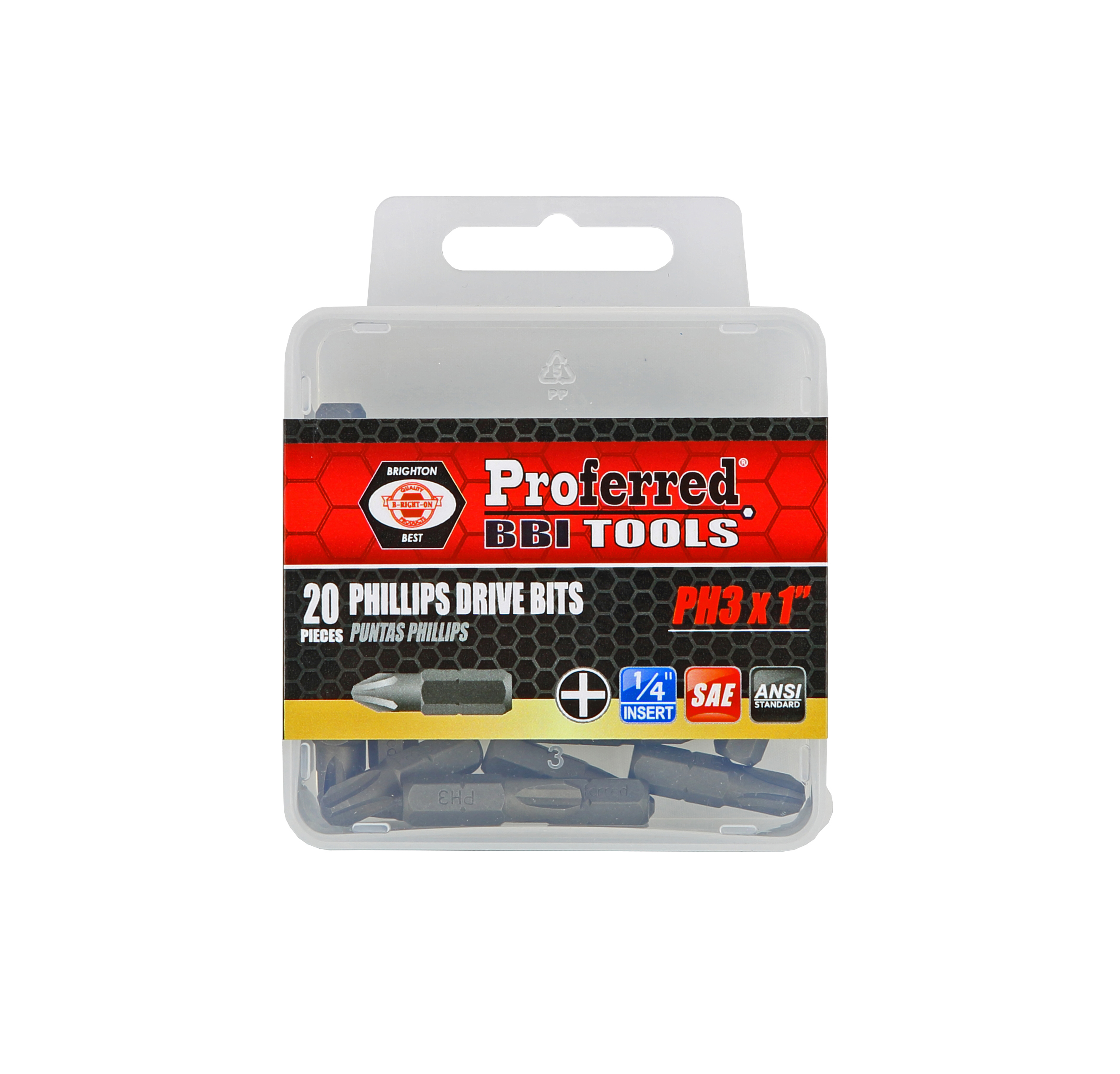 T50004 PHILLIPS DRIVE BITS - PH3,1",1/4" Hex Shank