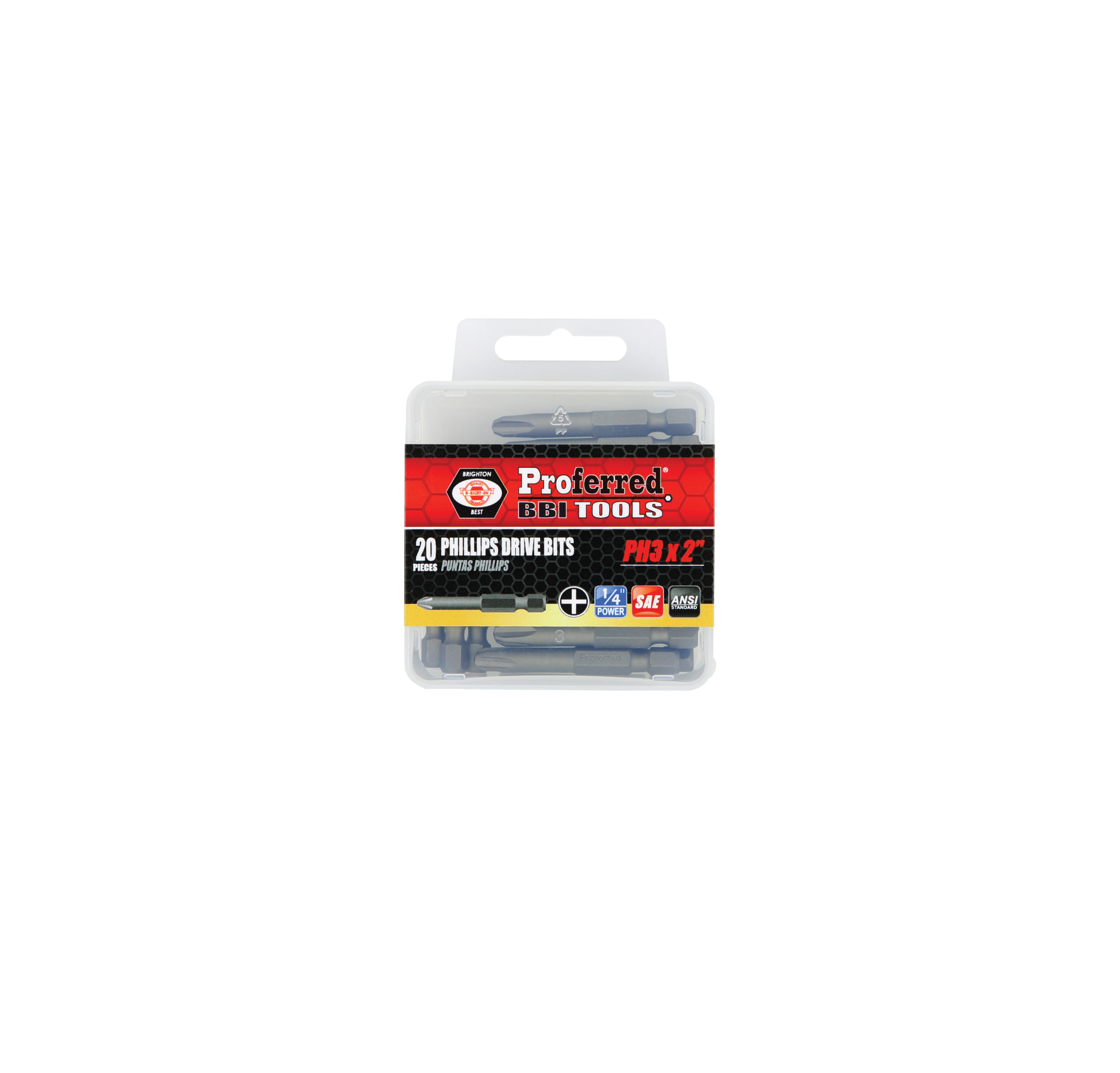 T50009 PHILLIPS DRIVE BITS - PH1,2",1/4" Hex Shank
