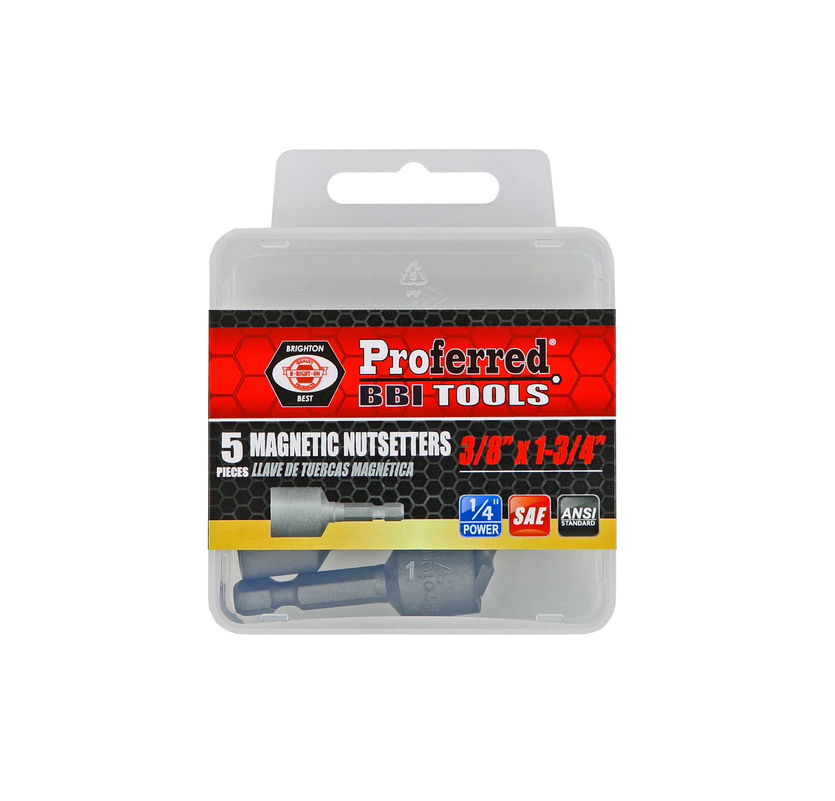 T51006 MAGNETIC NUTSETTERS - 3/8" Drive,1 3/4",1/4" Hex Shank