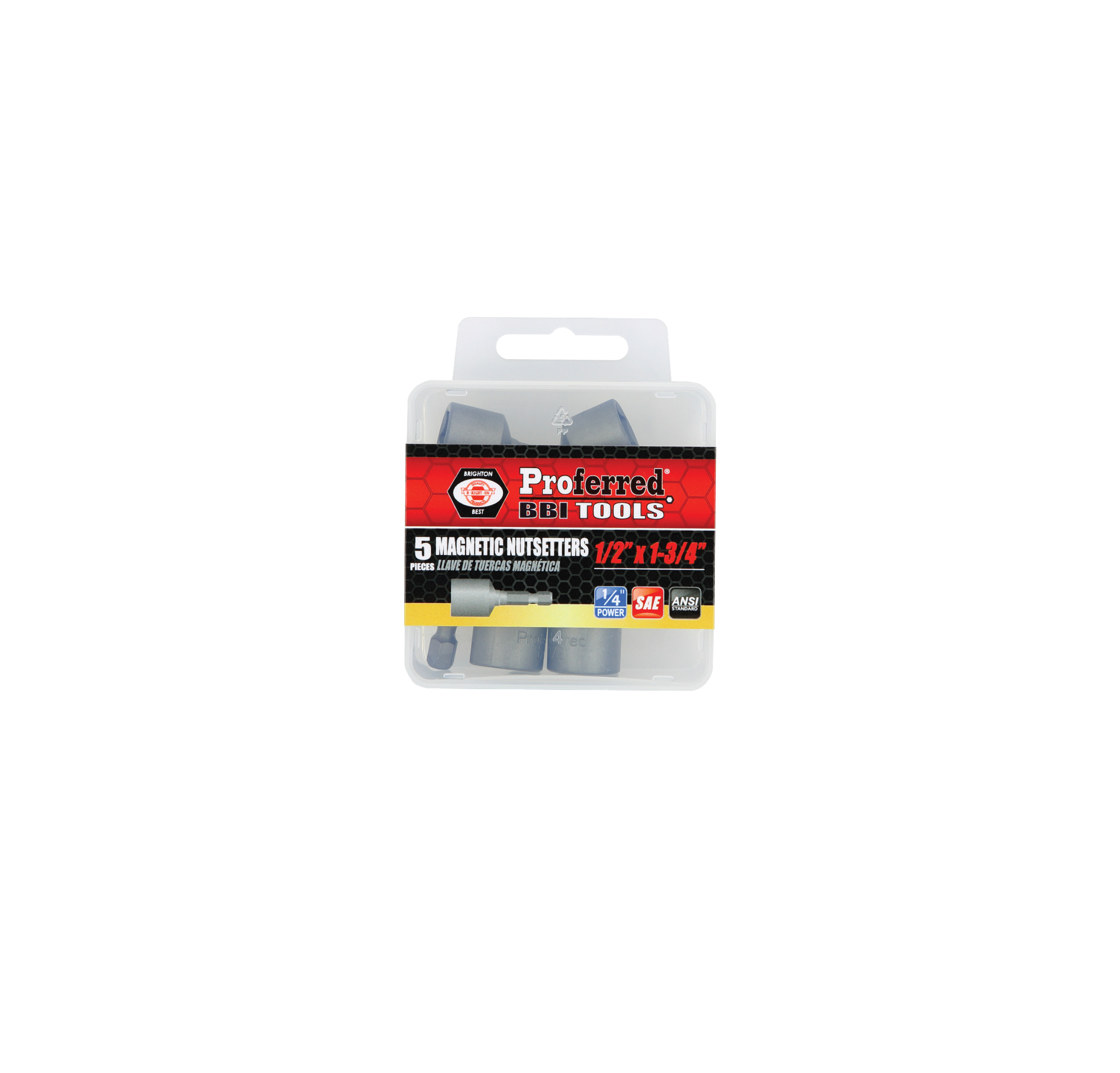 T51008 MAGNETIC NUTSETTERS - 1/2" Drive,1 3/4",1/4" Hex Shank