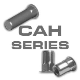 CF-CAH3-2520-165 CAH3-2520-165, Rivetnut Insert, 1/4-20 UNC-2B (.027-.165 Grip) Semi-Hex Body, Low Profile Head, Al