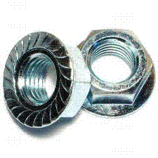 SERRATED FLANGE NUT, HARDENED SERRATED FLANGE NUT, HARDENED