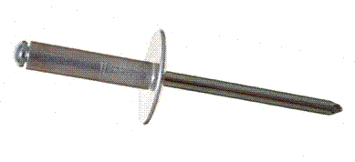 AD42ABSLF ABA42L 1/8" X .250" (.063-.125 GRIP) ALUM.- ALUM OPEN END