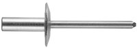CF-/ABS43LFCE/IR 1/8" X .457 (.126-.187 GRIP) ALU/STL LARGE FLANGE CLOSED BR, ROHS COMPLIANT