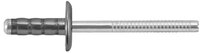 CF-/SBS-0624LF/RVX/BLACK 3/16 X .920 (.500-.750 ) LARGE FLANGE STEEL RIVEX, BLACK ZINC BODY