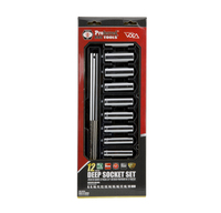 S07301 PROFERRED 3/8" DRIVE STANDARD METRIC SOCKET SET - 12 PIECE 12 POINT DEEP Metric