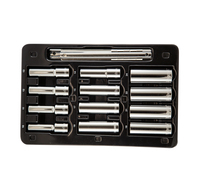 S09301 PROFERRED 1/2" DRIVE STANDARD METRIC SOCKET SET - 12 PIECE 12 POINT DEEP Metric