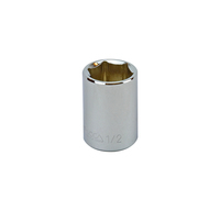 S15016 1/4" DRIVE SAE SOCKET - 1/2" STANDARD 6 Point